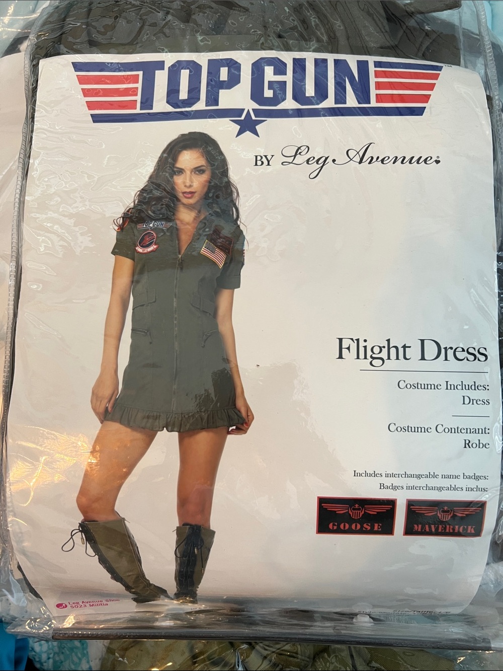 Top gun Leg Avenue Top Gun Flight Dress in Olive